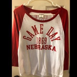 VS Pink NE baseball Tee